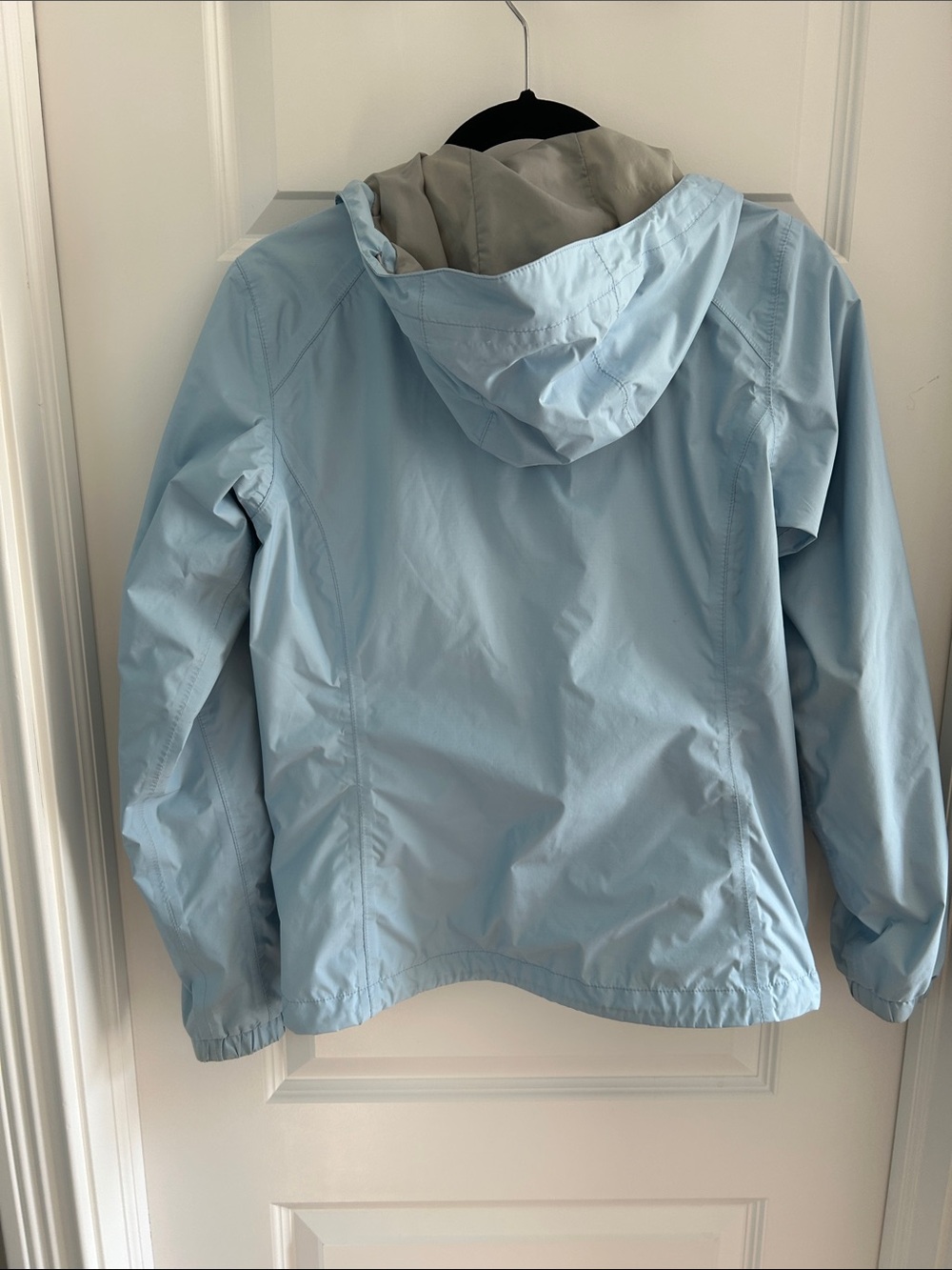 The North Face Women's Size XS Pale Blue Hooded Rain Shell Jacket - Picture 7 of 8